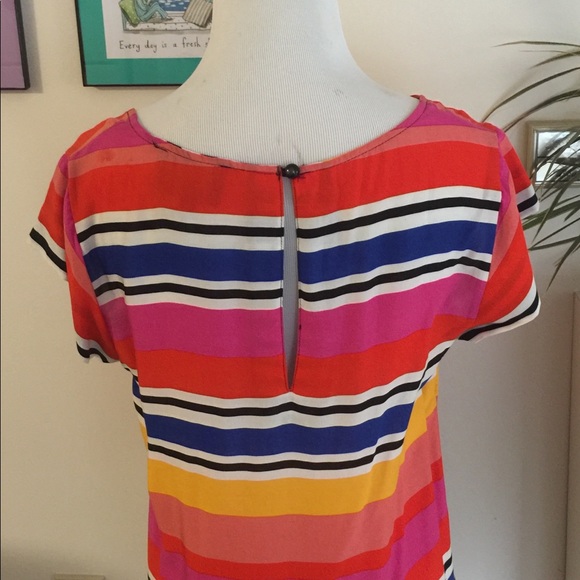 Striped Cynthia Rowley Short Sleeved Top - Picture 7 of 11